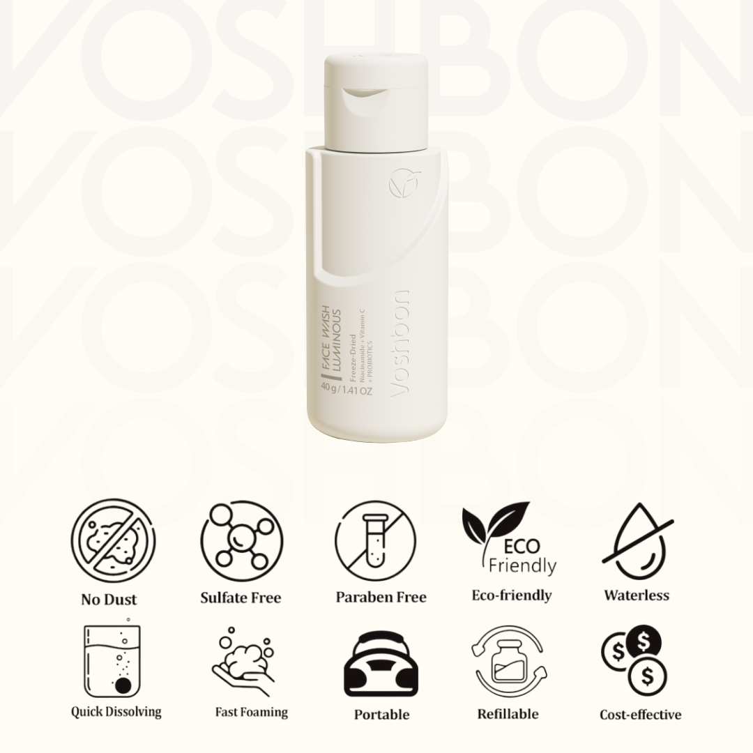 facial cleanser certification icons cruelty free gentle skincare information