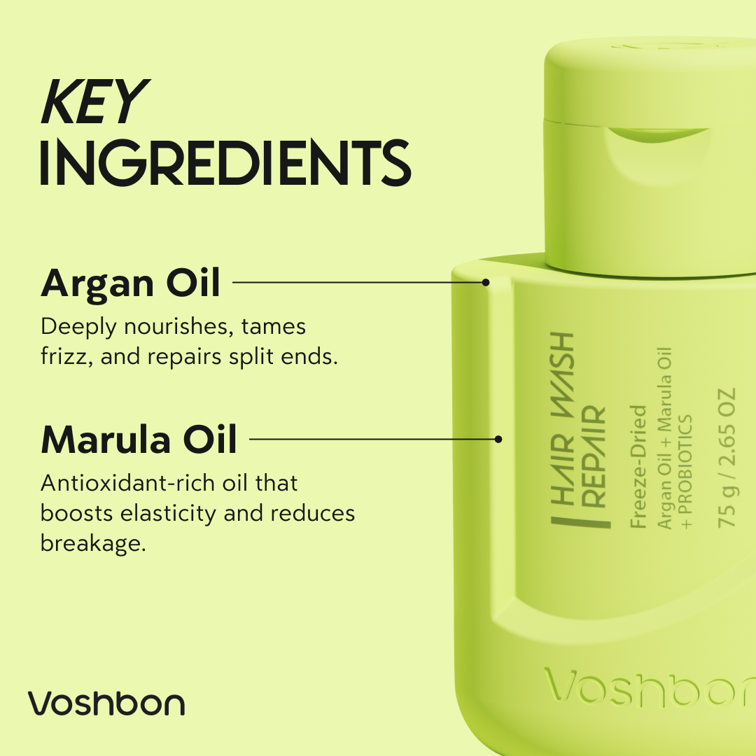 repair freeze-dried hair wash key ingredients strengthening hair care formula