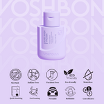 hair wash certification icons gentle waterless hair care information