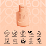 hair wash certification icons gentle waterless hair care information