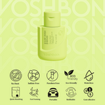 hair wash certification icons gentle waterless hair care information